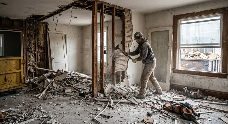 Kitchen Wall Demolition in Frederick, MD